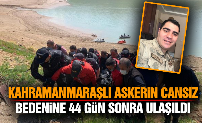 Munzur Çayında Kaybolan Kahramanmaraşlı Askerin Cansız Bedenine 44 Gün Sonra Ulaşıldı