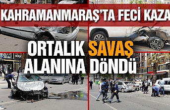 Kahramanmaraş'ta Binevler Kavşağı’nda 5 Aracı Biçti