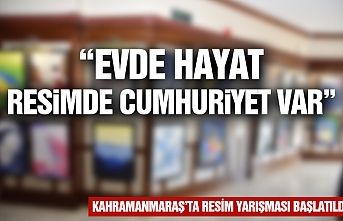 Kahramanmaraş Pazarcık ilçe Belediyesi “Evde Hayat, Resimde Cumhuriyet Var” isimli resim yarışması başlattı