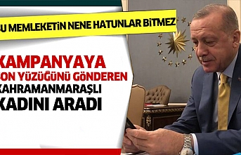 Cumhurbaşkanı Erdoğan, Kahramanmaraşlı hemşerimizi telefonla aradı.