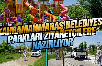 Kahramanmaraş Belediyesi Parkları Ziyaretçilere Hazırlıyor