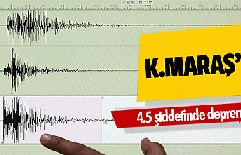 Kahramanmaraş’ta 4.5 şiddetinde deprem!