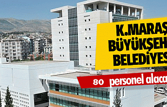 Kahramanmaraş Büyükşehir Belediyesi 80 işçi alıyor!