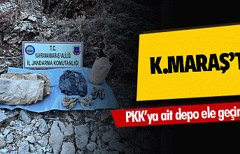 Kahramanmaraş’ta PKK’ya ait depo ele geçirildi