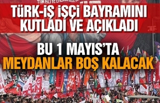 Türk-iş işçi bayramını kutladı ve açıkladı:...