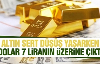 Altın Sert Düşüş Yaşarken Dolar 7 Liranın Üzerine...