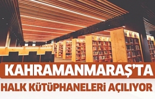 Kahramanmaraş’ta Halk Kütüphaneleri Açılıyor