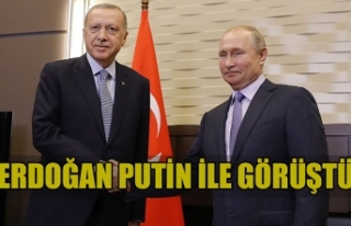 Cumhurbaşkanı Erdoğan Putin İle Görüşme Gerçekleştirdi.