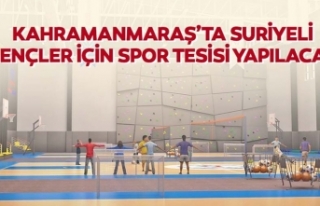 Kahramanmaraş’ta Suriyeli gençler için spor tesisi...